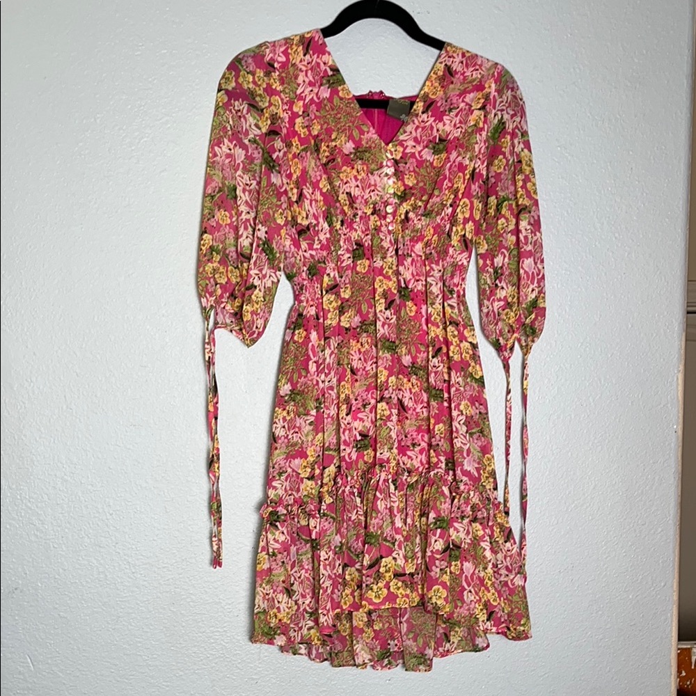 Taylor Floral Pink Dress - Picture 2 of 6